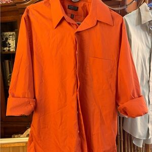 Arrow Men's Salmon/pinkish Orange button down shirt